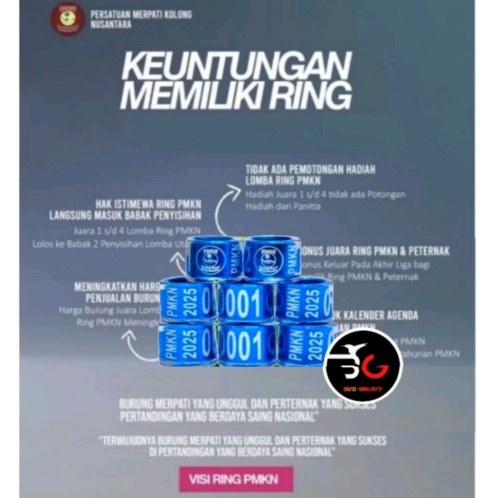 RING PMKN 2025 RING MERPATI PMKN RESMI ORIGINAL satuan