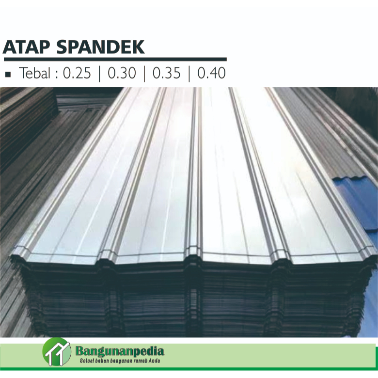 Atap Spandek 0.35 / Spandek 0,35 / Kanopi