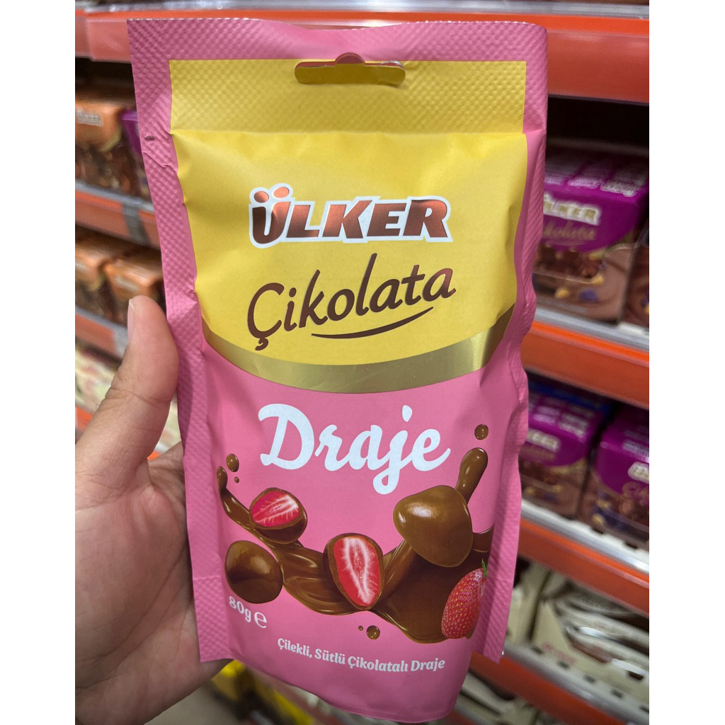 

ULKER DRAJE STRAWBERRY COKLAT BUAH