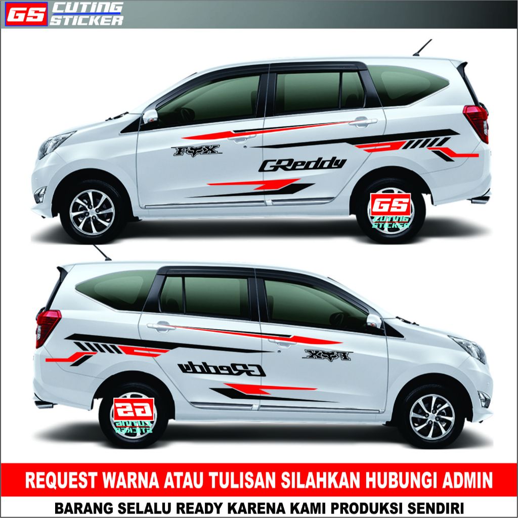sticker mobil sigra sticker mobil daihatsu sigra sticker mobil keren stiker motif variasi body mobil