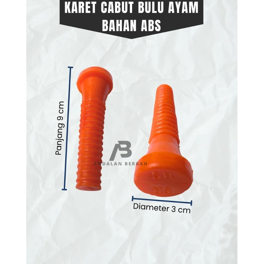 Karet Pencabut Bulu Ayam, Cabut Bulu Ayam Original, Plucker Kualitas Grade A Terbaik Karet 1 Pak isi