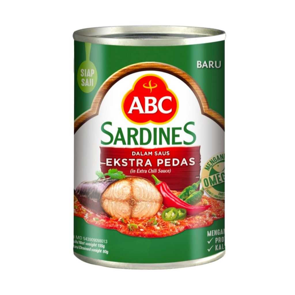 

Sarden ABC - Pedas Nampol & Maknyus - Sarden Kaleng Enak 155gr