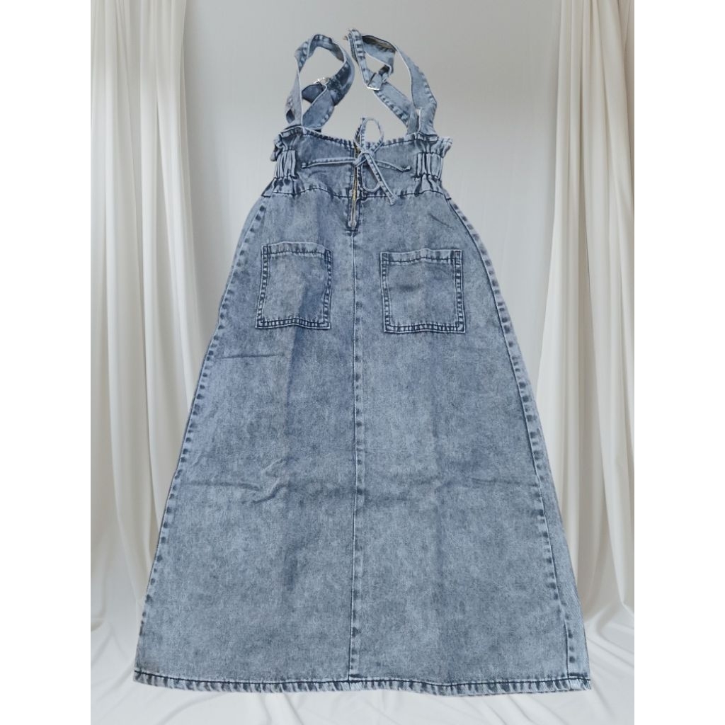 Prelove/ Rok Jeans Denim Overall Baju Kodok Korea Style