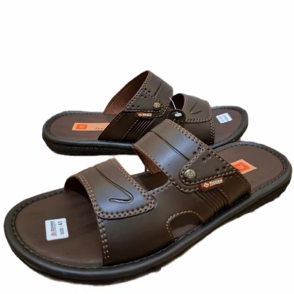 Sandal Slop Kulit Pria JIGGER