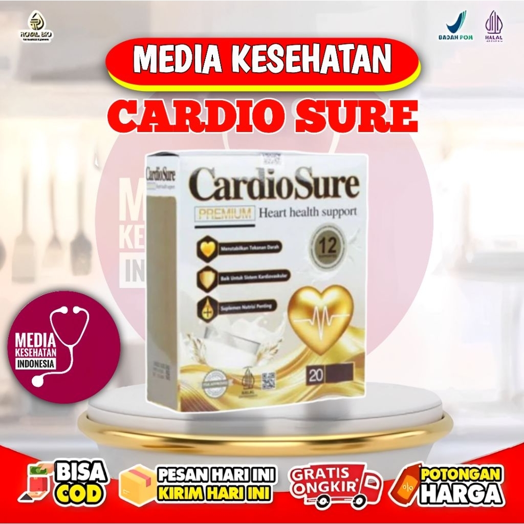 

CARDIOSURE PREMIUM MILK SUSU ASLI OBAT HIPERTENSI JANTUNG KORONER STRUK KOLESTROL ASAM URAT GULA DARAH
