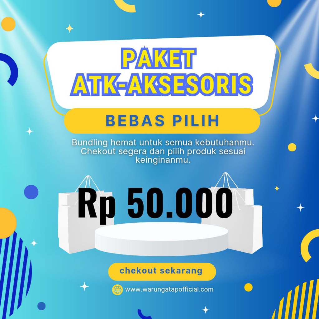 

PAKET ALAT TULIS SEKOLAH + AKSESORIS (BEBAS PILIH)