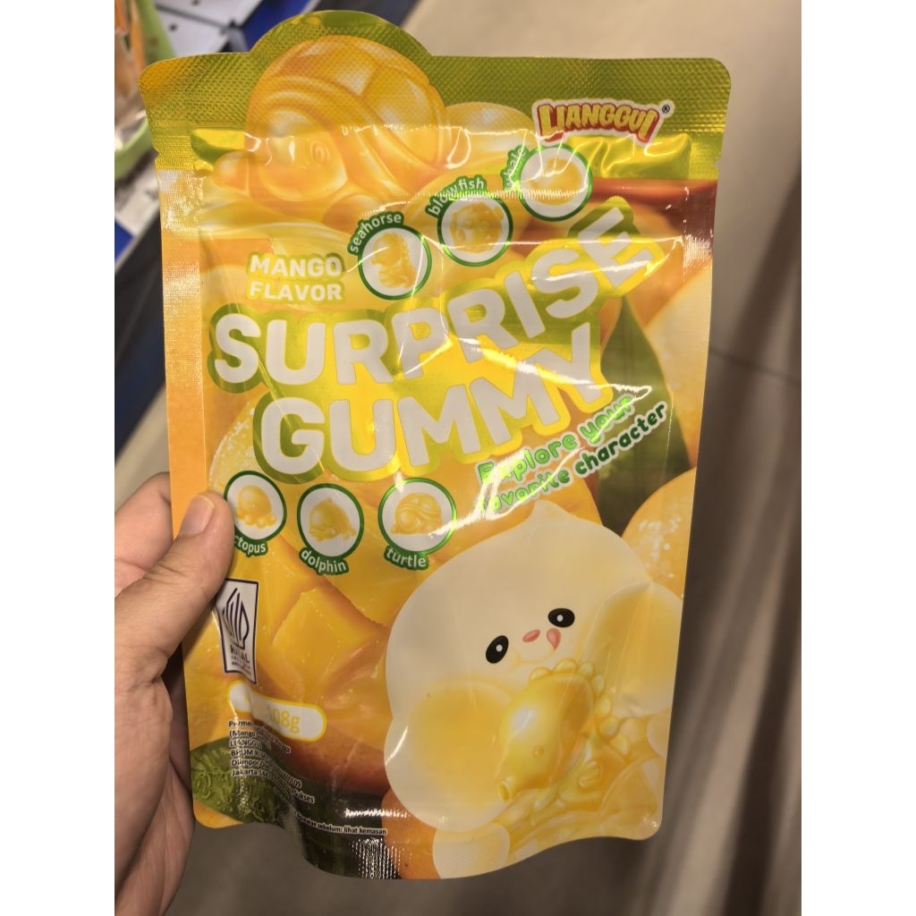 

LIANGGUI PERMEN BUAH JELLY KUPAS SURPRISE GUMMY 108GR. LIANGGUI SURPRISE GUMMY. SURPRISE GUMMY GRAPE. JELLY KUPAS. JELLY GUMMY