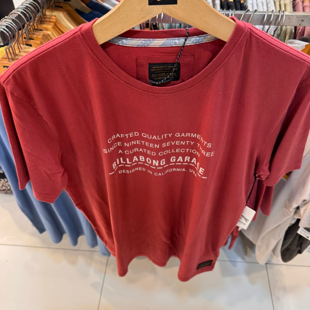 BAJU KAOS PRIA BILLABONG ORIGINAL LABER GARAGE SS TEE