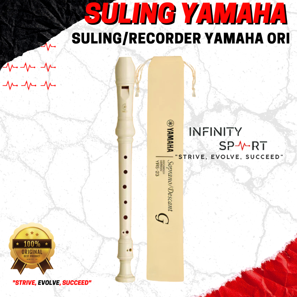 Suling / Seruling Recorder YAMAHA / Flute YRS-23 Soprano  Yamaha Recorder YRS-23/ YRS23 / YRS 23 ORI