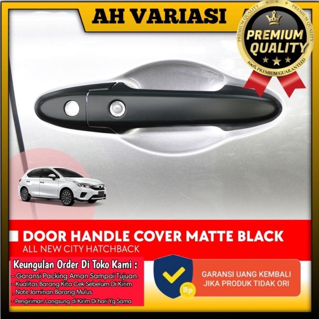 City Hatchback - Door Handle Cover Handle Pintu Matte Black All New City Hatchback Otoproject