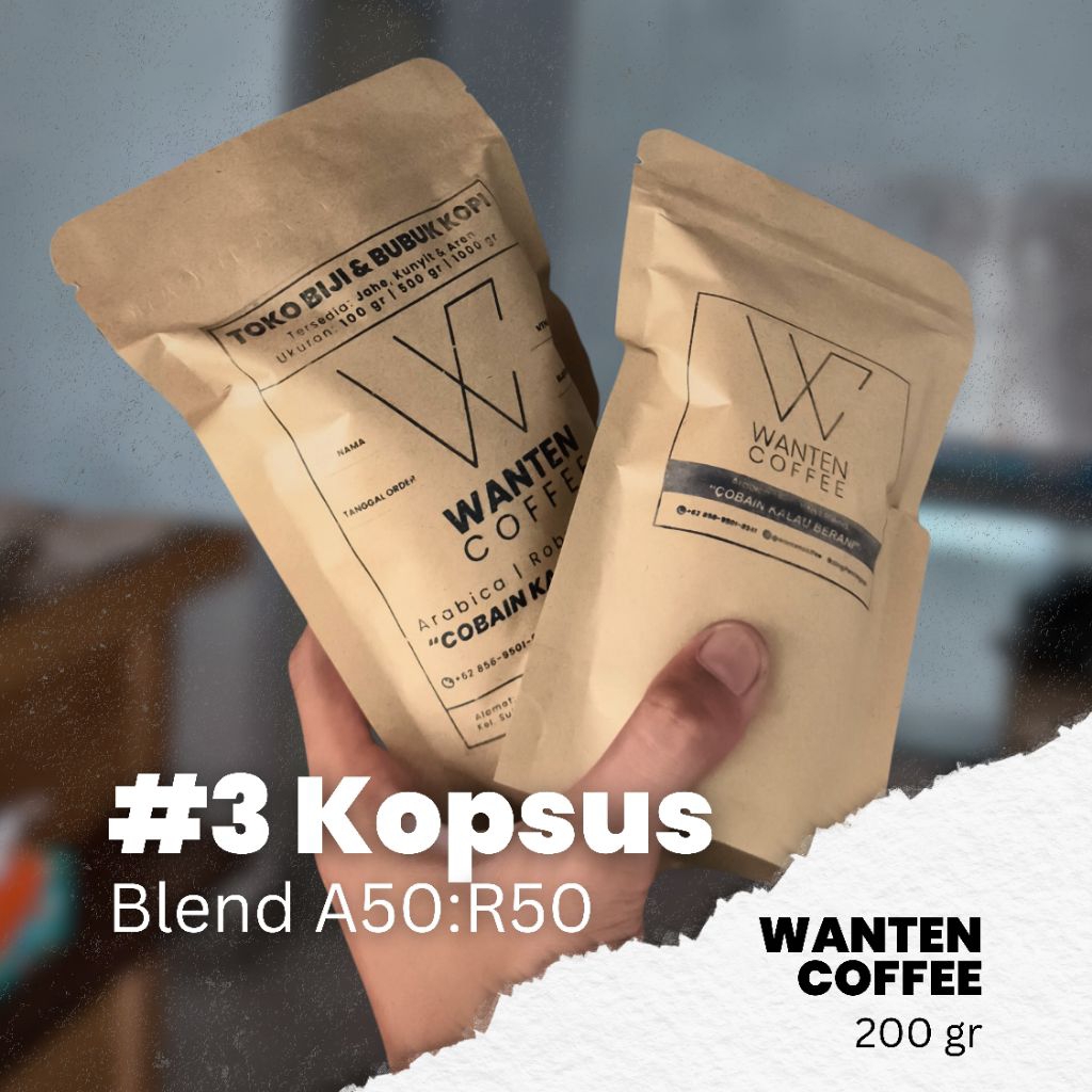 

Arabica Robusta House Blend | Wanten Top #3 | 200 gram