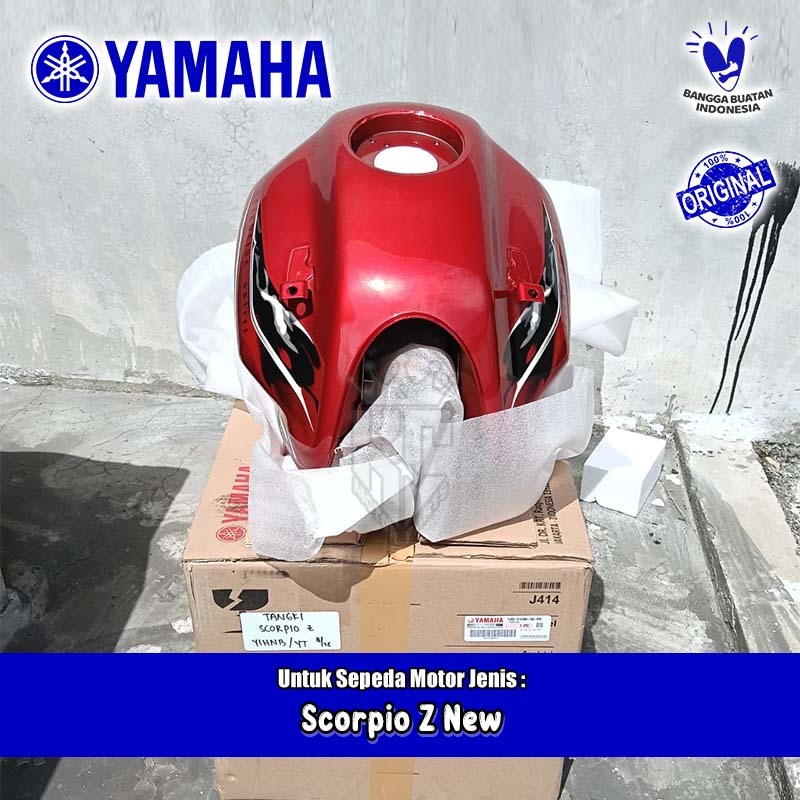 Tangki Bensin Fuel Tank Yamaha Scorpio Z New Robot Stero Merah Original YGP 54D-F4100-90-P0