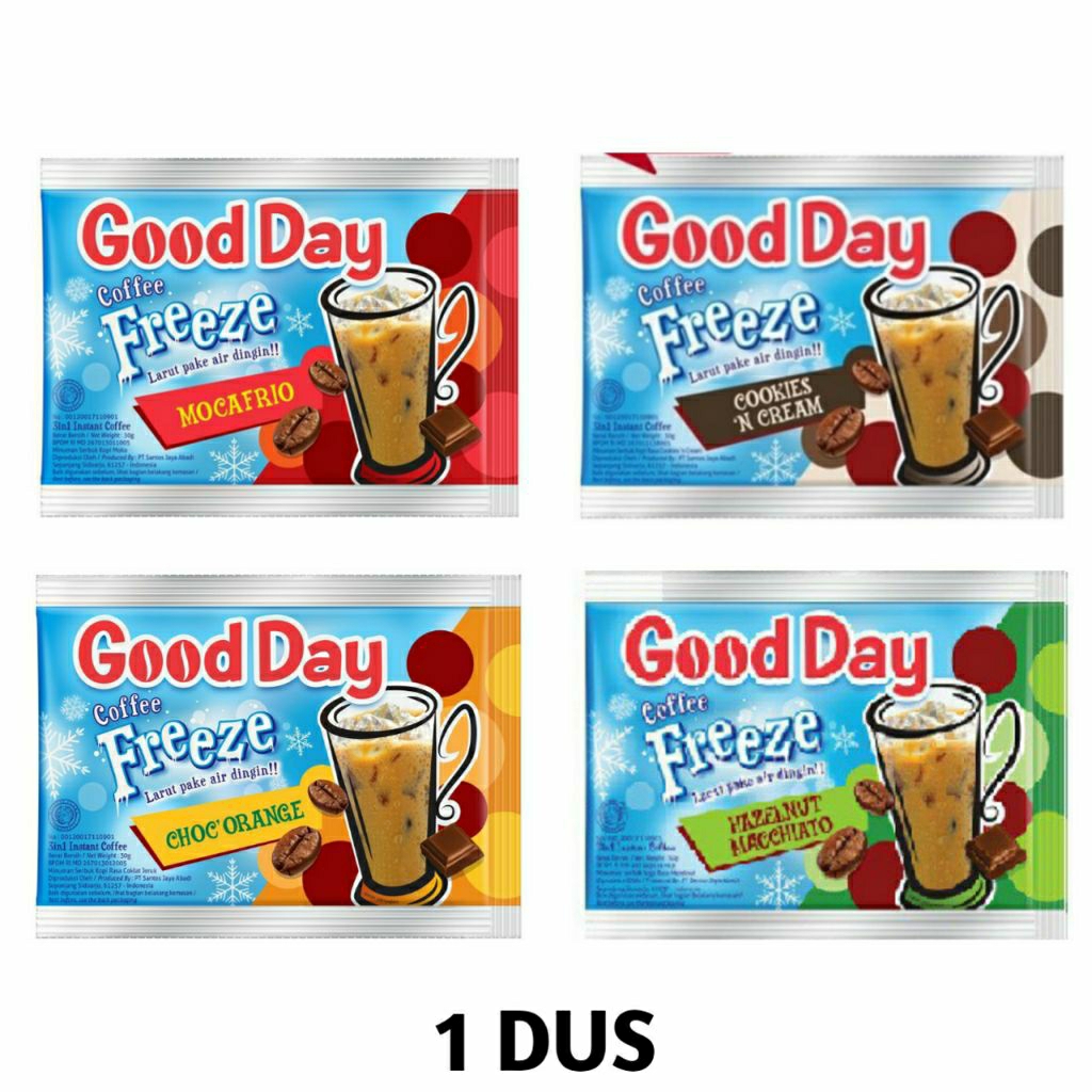 

(DUS) Kopi GOOD DAY FREEZE 1 Dus Isi 120 Sachet x 30gr