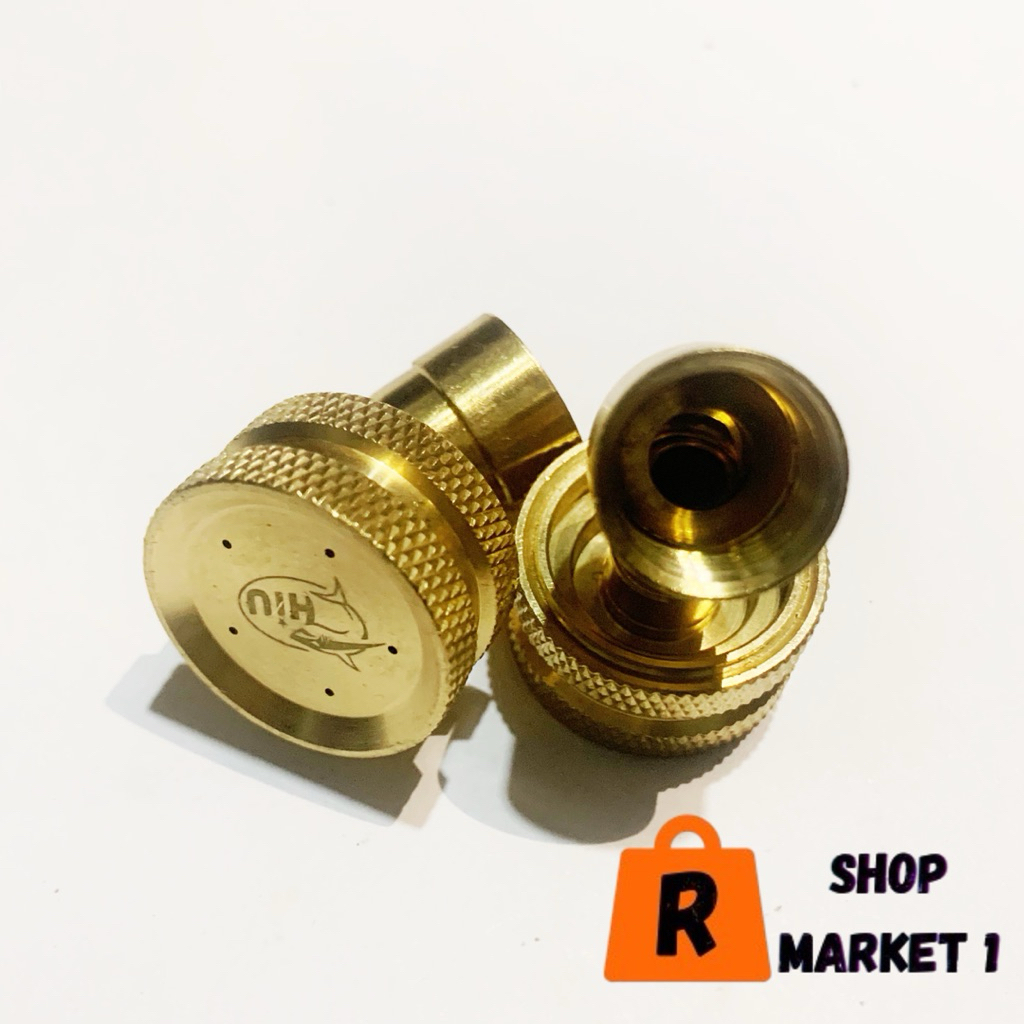 Nozzle Spuyer Hiu Kuningan 4 dan 5 Lubang Sprayer Elektrik / Nozel Sprayer Kuningan Hiu