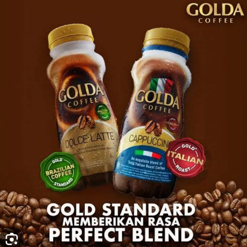 

Golda coffe cappuccino dolce latte italian Roast Minuman kopi 200ml ngopi nongkrong Cappuchino pahit manis dingin