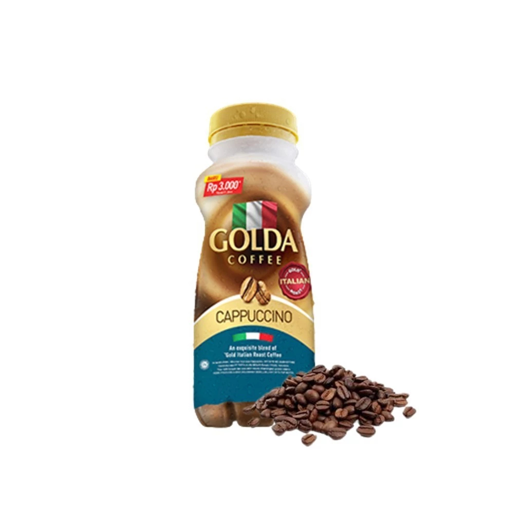 Golda coffe 200ml dolce latte italian Roast cappuccino Minuman kopi ngopi nongkrong Cappuchino pahit