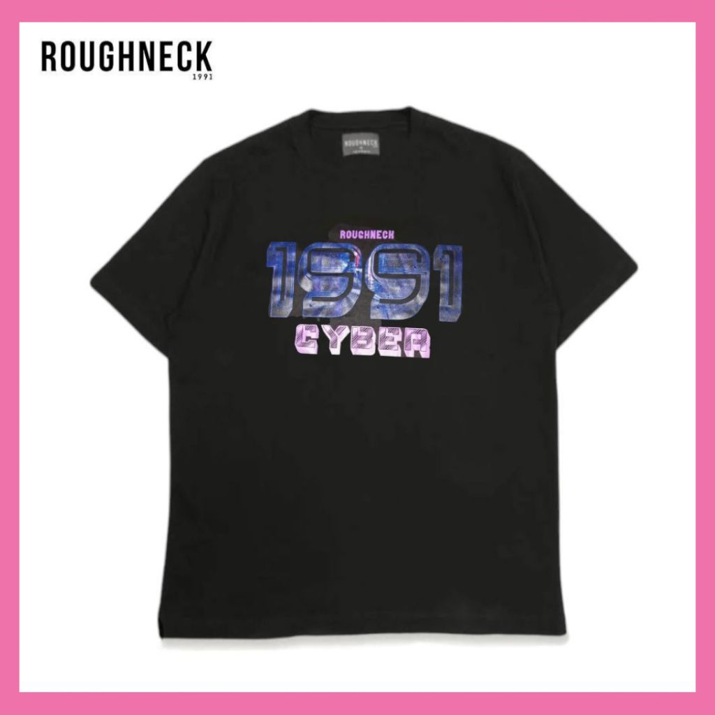 Kaos Roughneck Cyber Crew Tshirt T416 Color Black