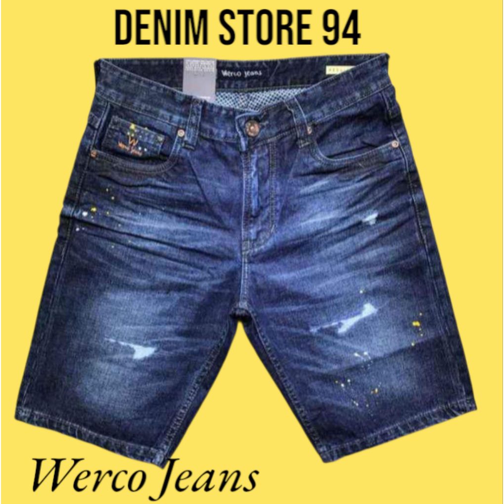 CELANA JEANS PENDEK IMPORT/CELANA JEANS PRIA PENDEK WERCO DENIM ORIGINAL