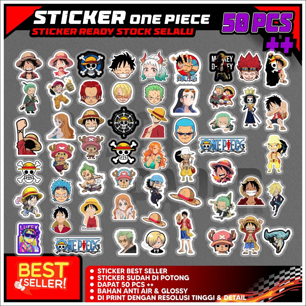

Stiker one piece jolly roger 50 picis sudah cutting anti air