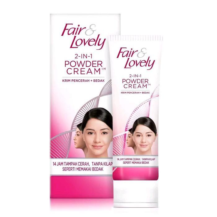fair & lovely 2 in 1 powder cream krim pencerah bedak 40 gram