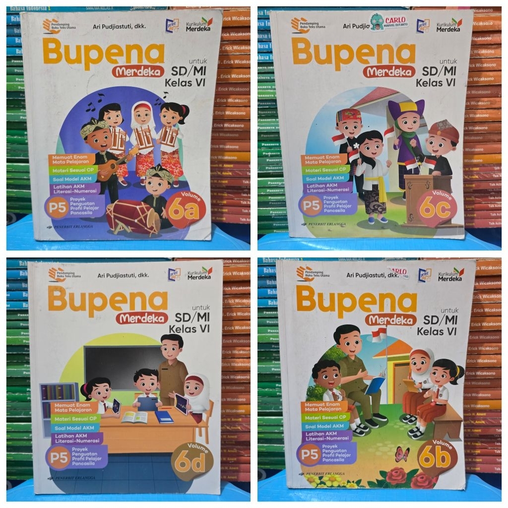 BUKU BEKAS ERLANGGA - BUPENA MERDEKA KELAS 6 SD KURIKULUM MERDEKA