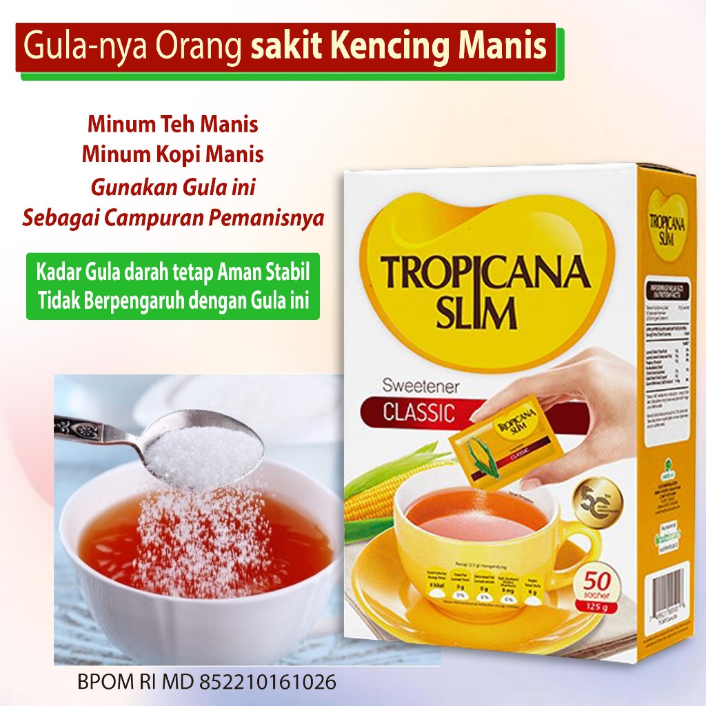

Best Seller Gula Diabet gula kencing manis Gulanya orang sakit diabet kencing manis Gula rendah kalori Makanan minuman manis dengan Gula ini Kadar Gula darah AMAN dan tetap stabil ~ Tropicana sweetener classic