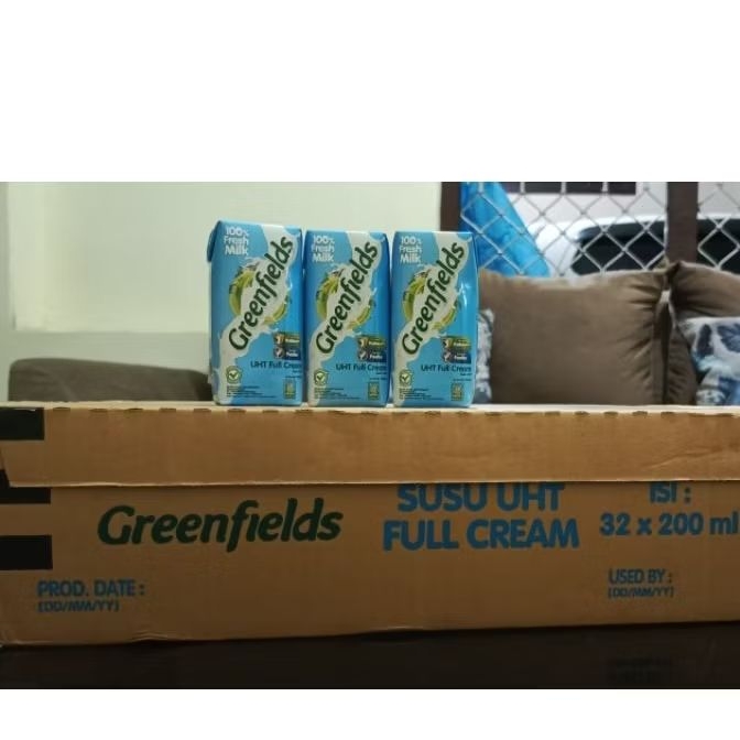 

Greenfields Susu UHT Full Cream (harga murah akun firky22) 32x200ML Karton Readysiapkirim exp 2/2026 free bubblewarp