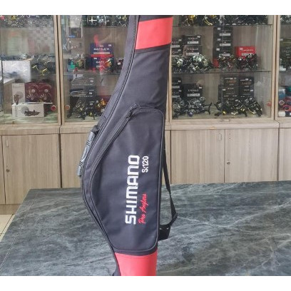 Tas Joran Pancing HARDCASE BATOK 120Cm - Shimano Merah , 120CM