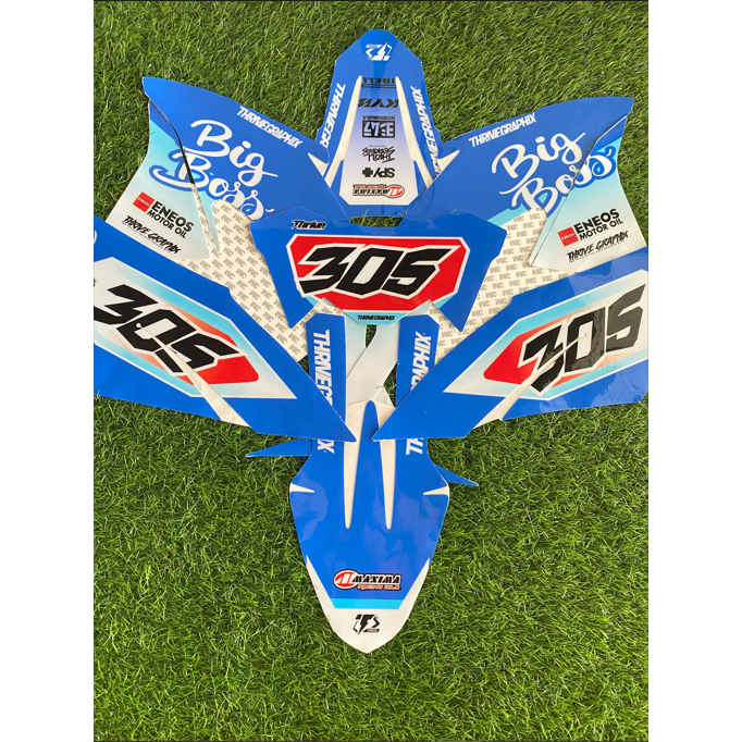 NEW DESIGN DECAL STIKER KLX BF PREMIUM PRO 3M TRAIL/SUPERMOTO FULL BODY BEBAS CUSTOM