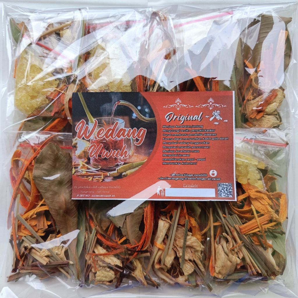 

Wedang uwuh komplit plus jeruk dan original , Minuman herbal dari rempah pilihan higienis tinggal seduh