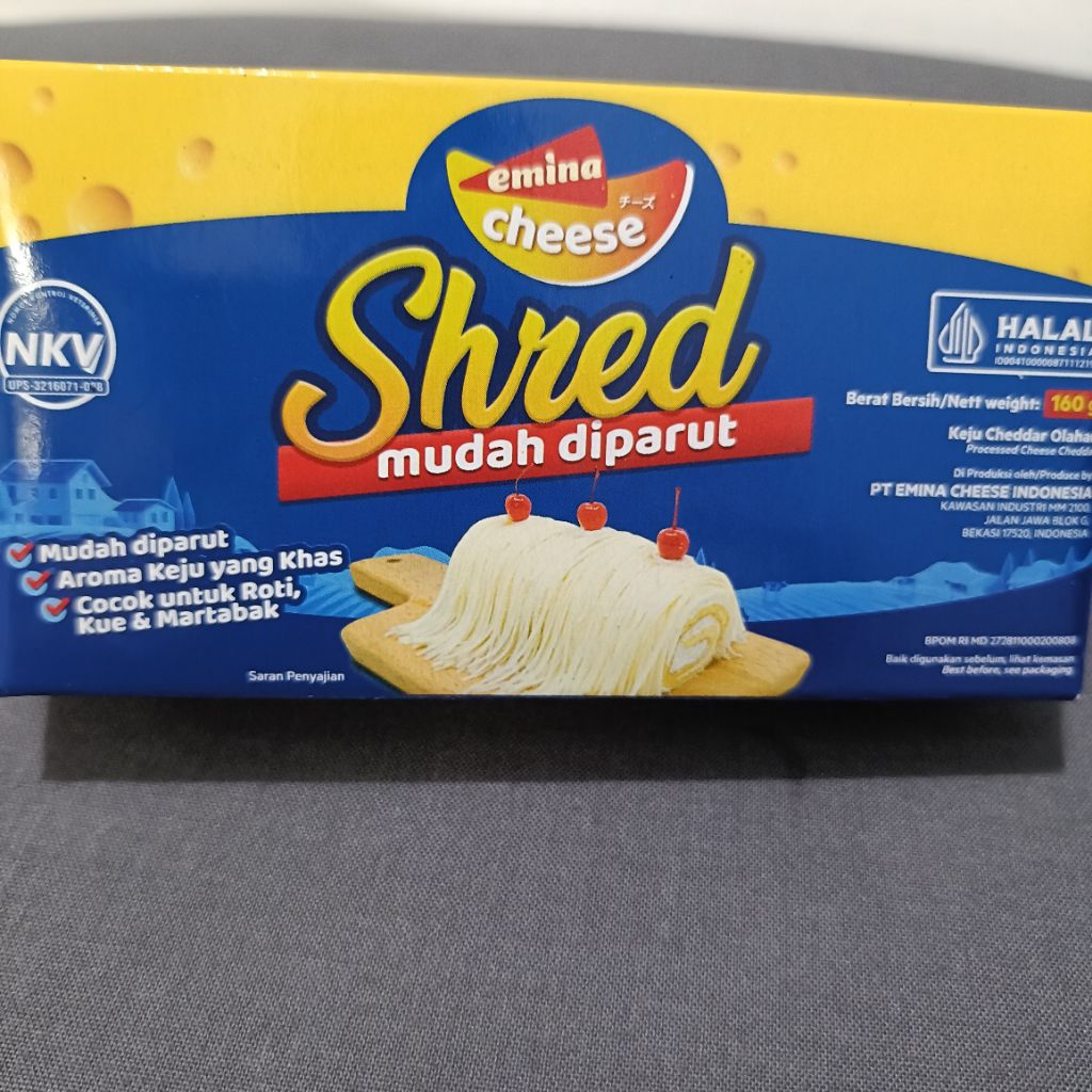 

Emina Cheese Shred 160gr / Keju Parut