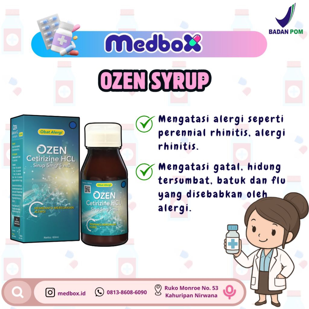 

Ozen Syrup Obat Sirup Untuk Alergi