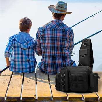 Tas Pancing Pinggang Fishing Waist Lure Bag Oxford Waterproof