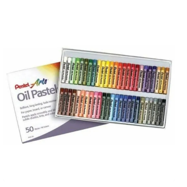 Crayon Pentel Arts Oil Pastels 50 Warna