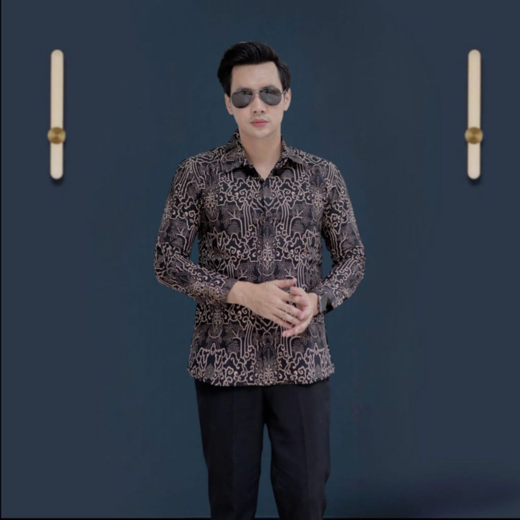 Kemeja batik pria motif Handara slimfit premium