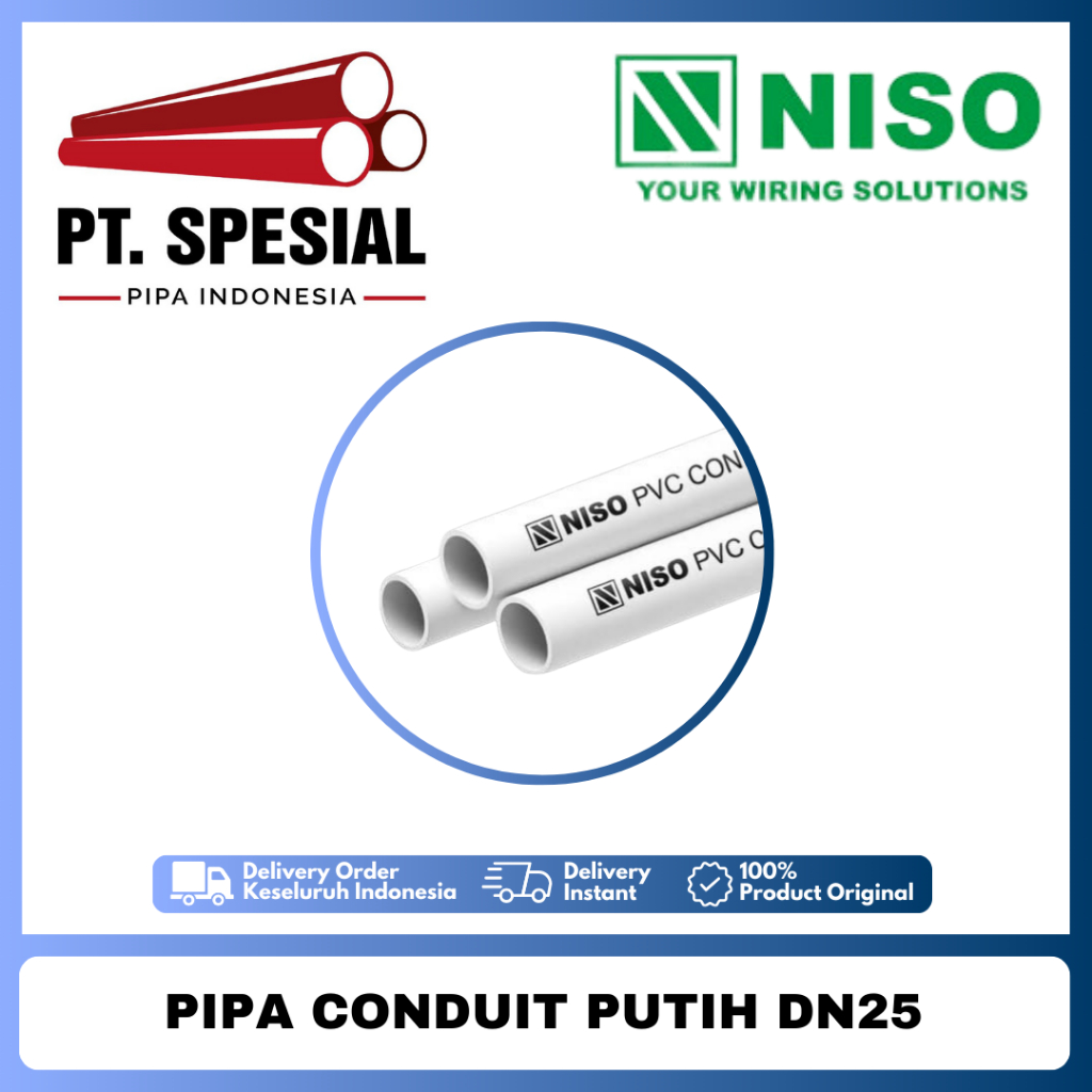 Pipa Conduit Niso dn25 / Pipa Pelindung Kabel - 05