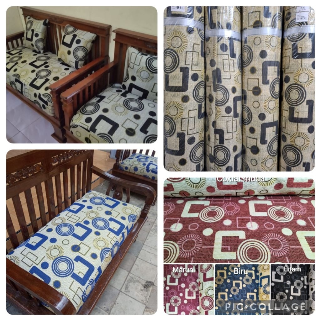 Kain Sofa 1 Set Kursi Minmalis Kayu // Bahan Sofa Meteran // Kain Kursi Sofa 1 Set