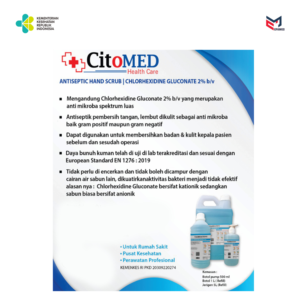 Citomed Hand-Scrub 2% | Cairan antiseptik | Antiseptik medis