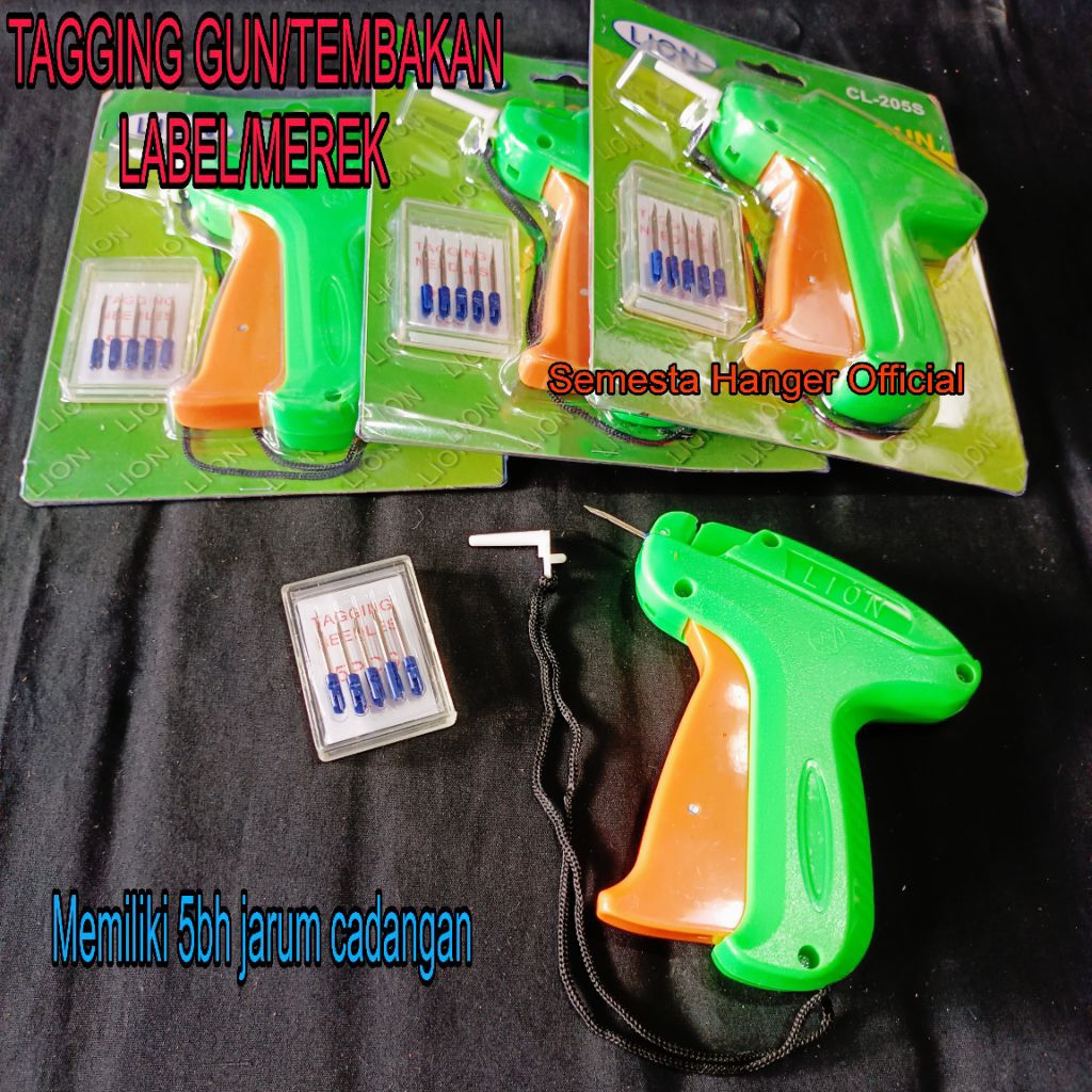 

Tagging Gun/Tembakan Merek atau Label setiap pack ada 5 bh jarum cadangan
