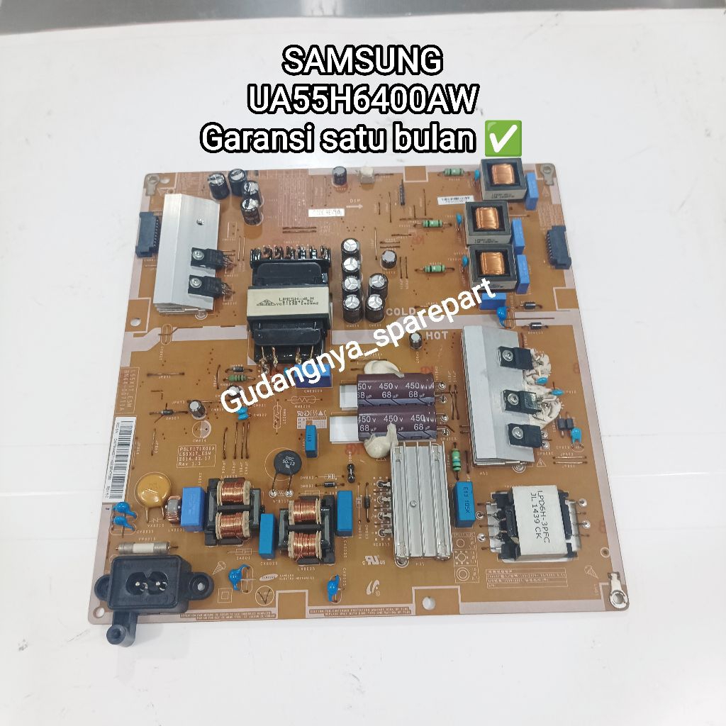 Psu SAMSUNG UA55H6400 UA55H6400AW power supply mesin tv regulator