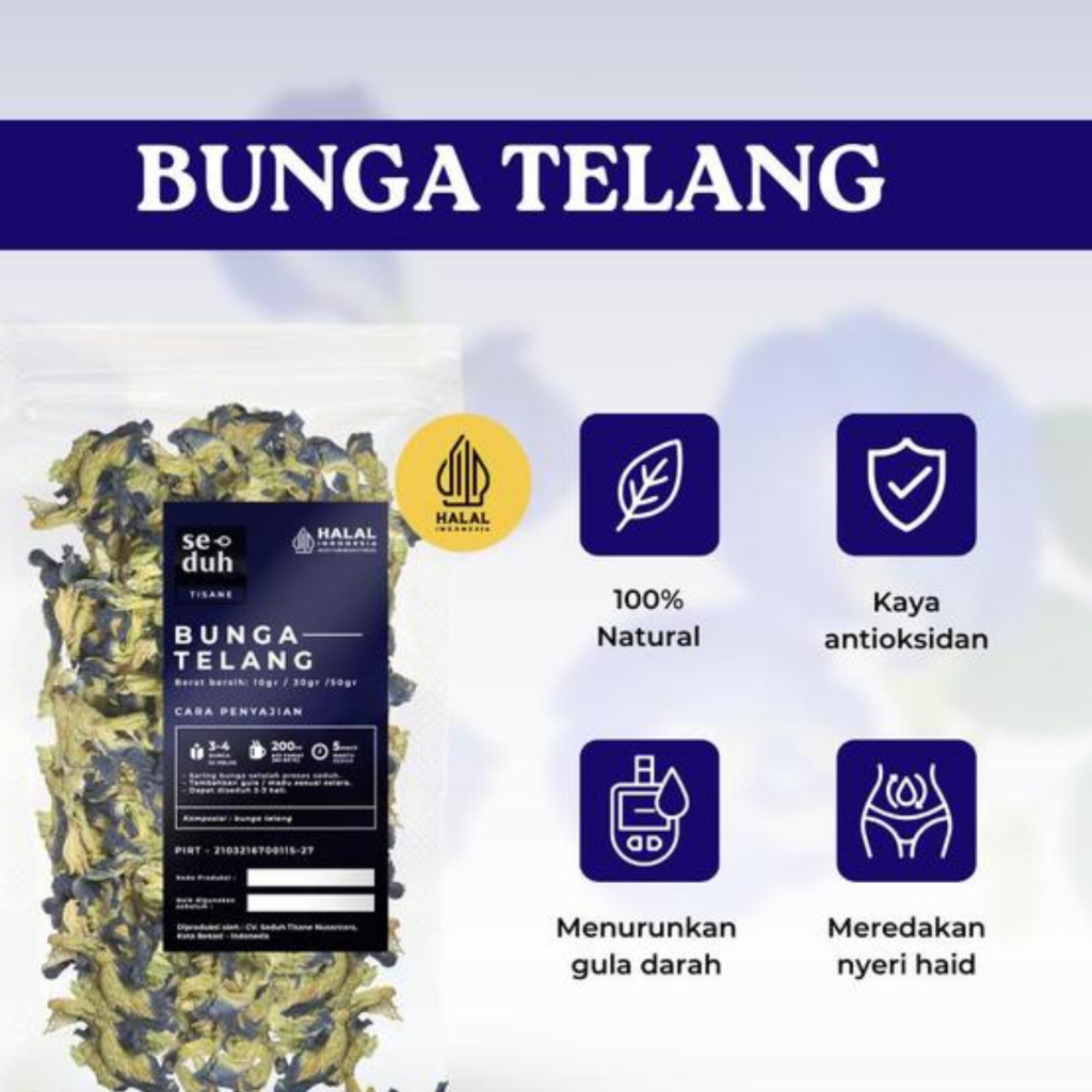 

TEH BUNGA TELANG / FLOWER TEA 10 GRAM