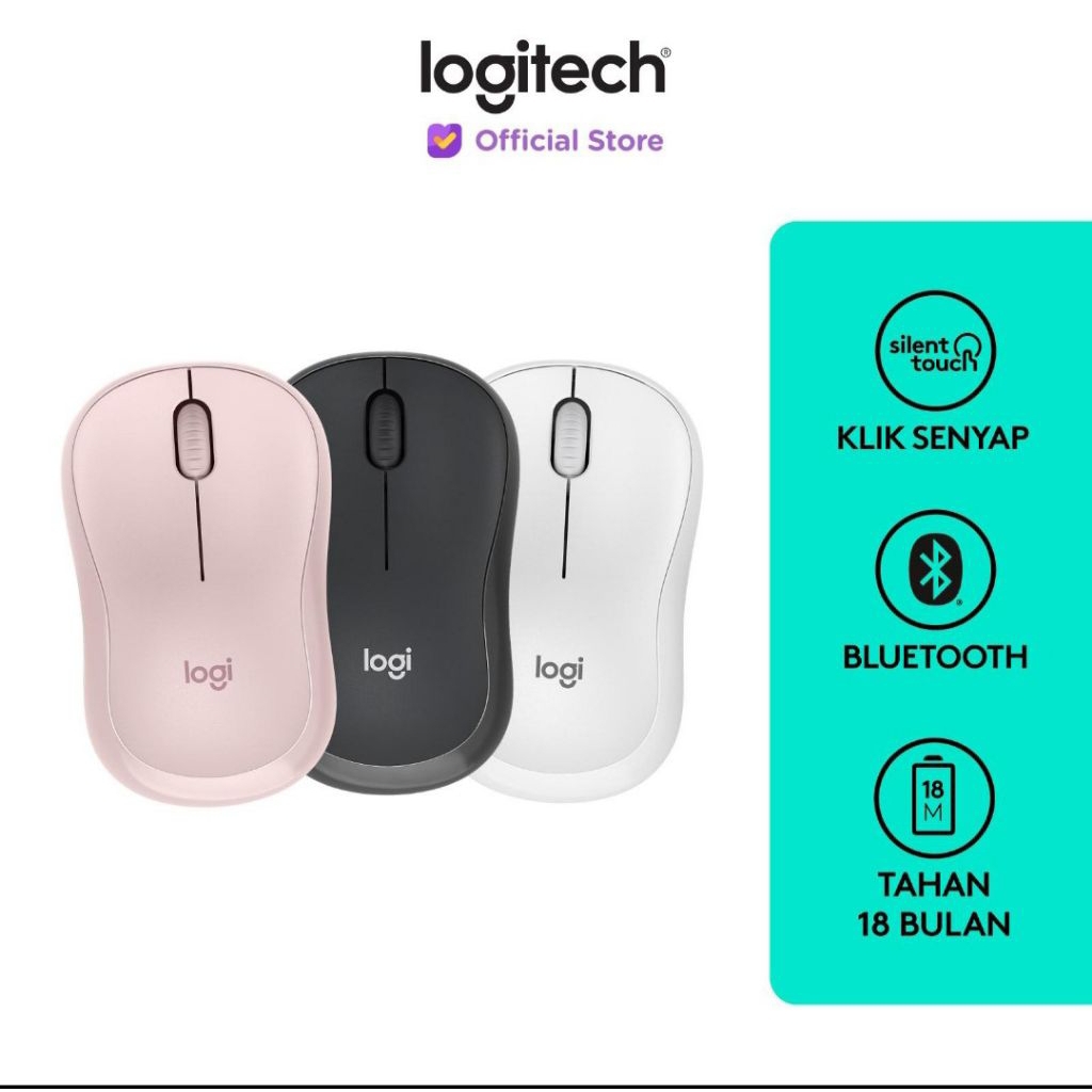 Logitech M240 Mouse Wireless Bluetooth Silent Click M 240 M-240