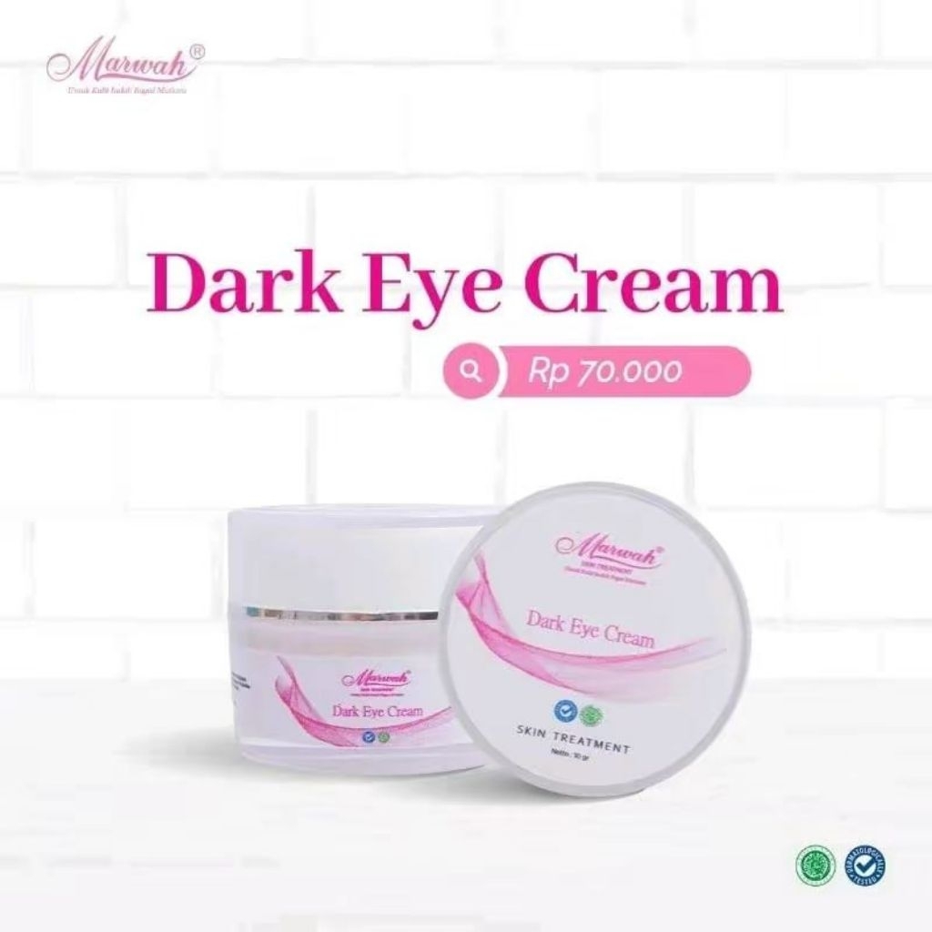 Dark eye cream marwah skincare untuk mata hitam dan kulit bawah mata panda