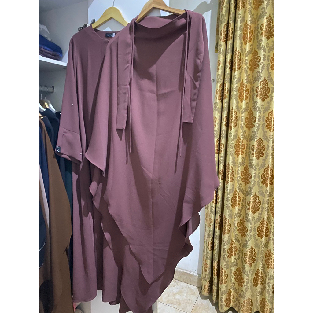 Preloved Set Rana Dress Decorose size M + Fk triangel aljenna