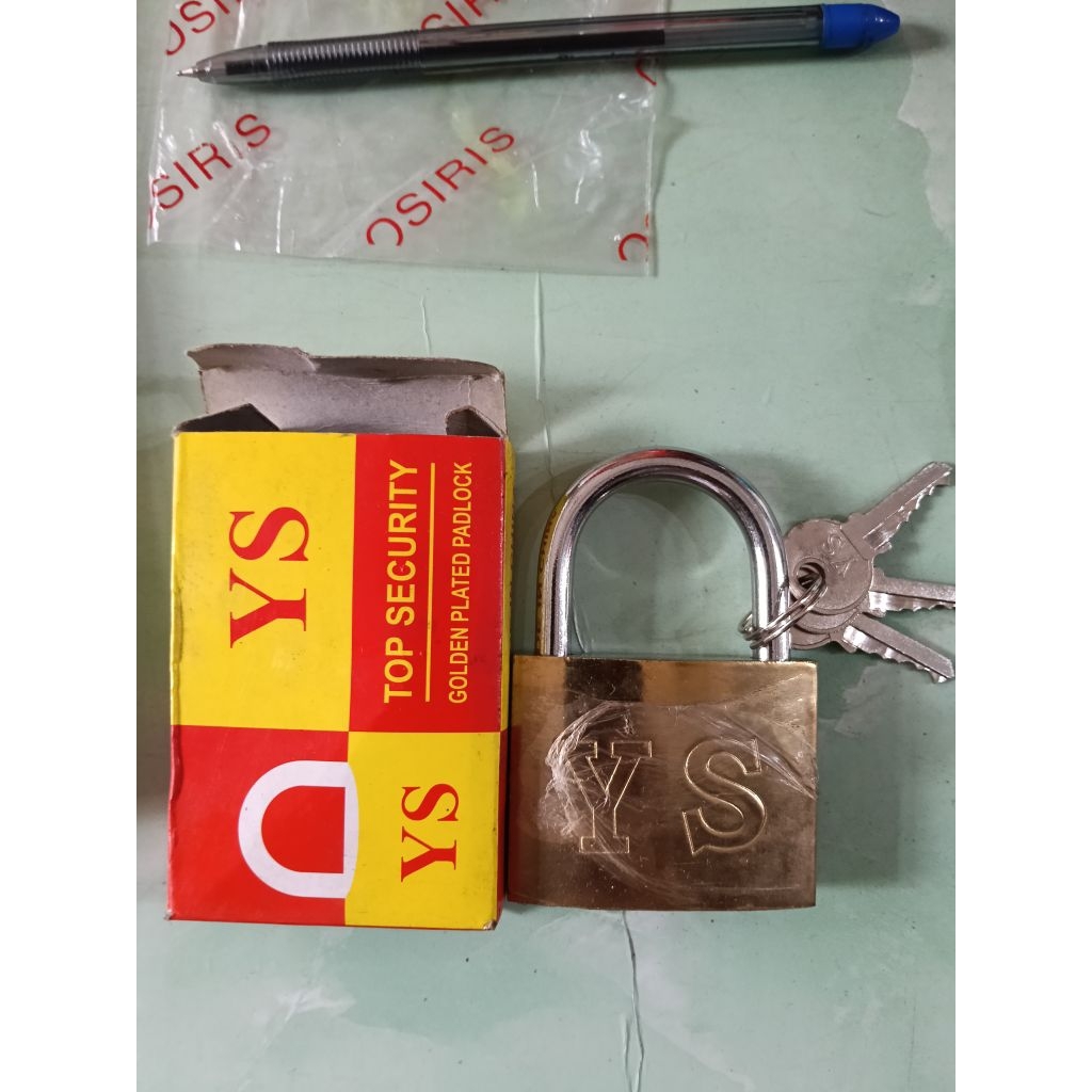 60MM GEMBOK YS TOP SECURITY. GEMBOK KUNINGAN YS 60MM. GEMBOK TOP SECURITY 60MM. GEMBOK KUNINGAN 60MM