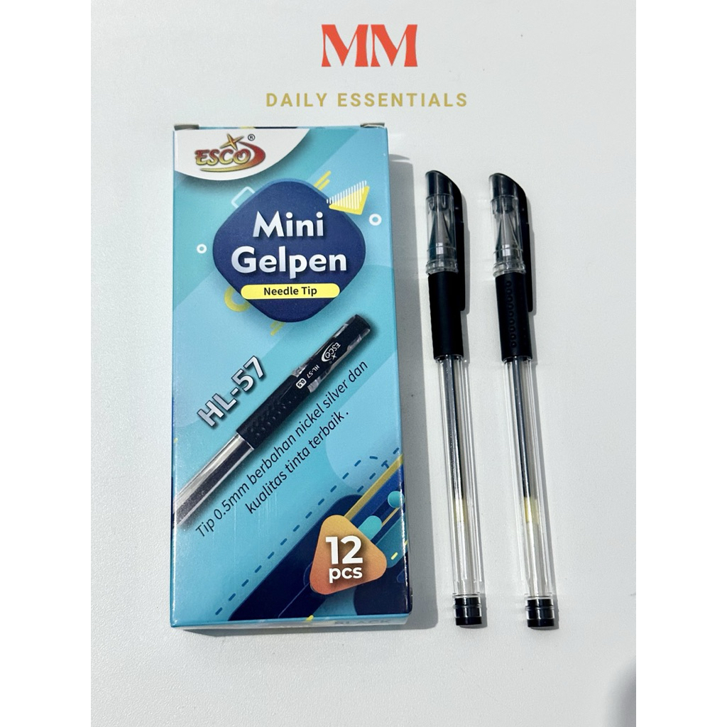 

Pulpen Mini Gelpen Esco HL-57 (Lusin / 12 PCS)