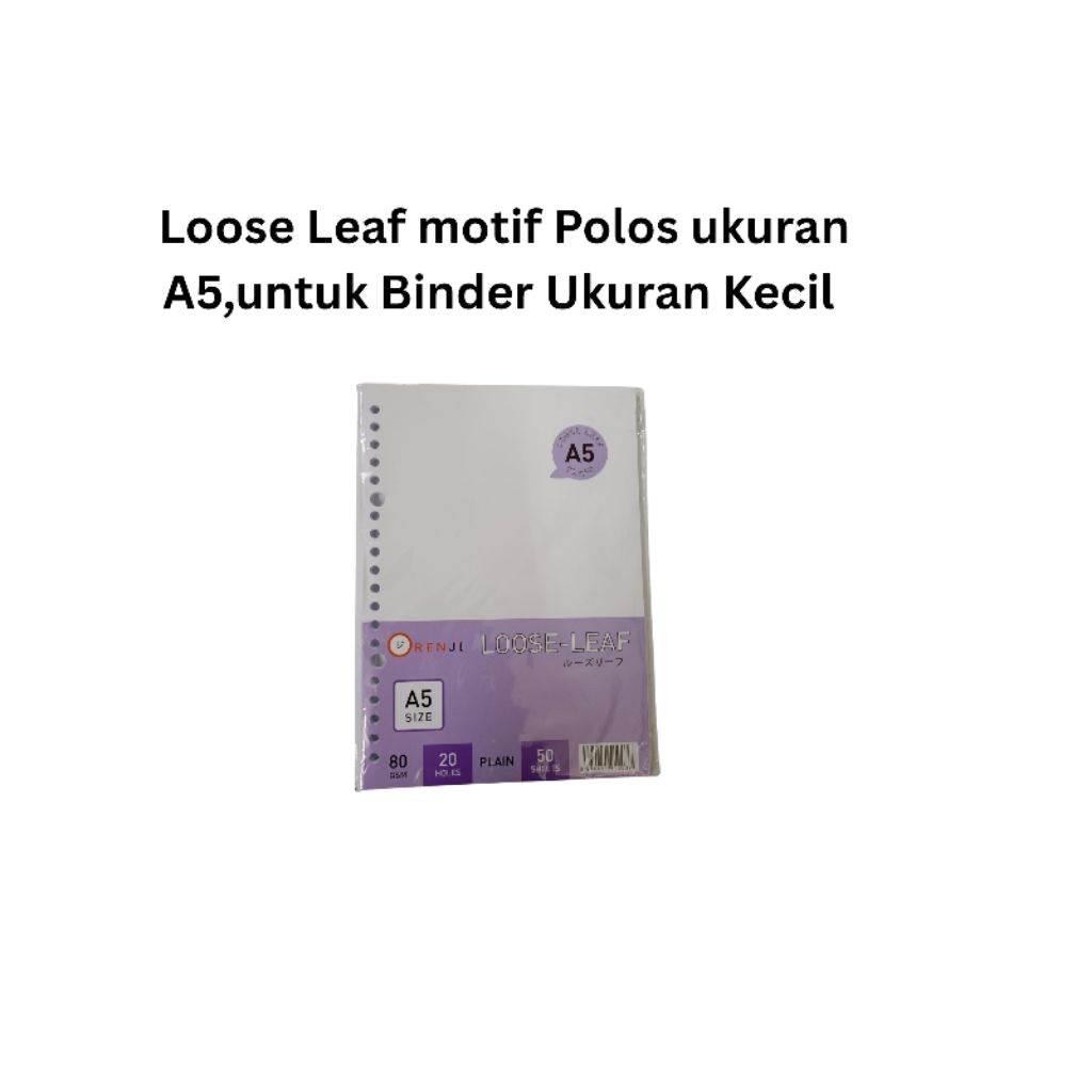 

Loose Leaf A5 & B5, Polos Dan Bergaris Merk Big boss & Orenji