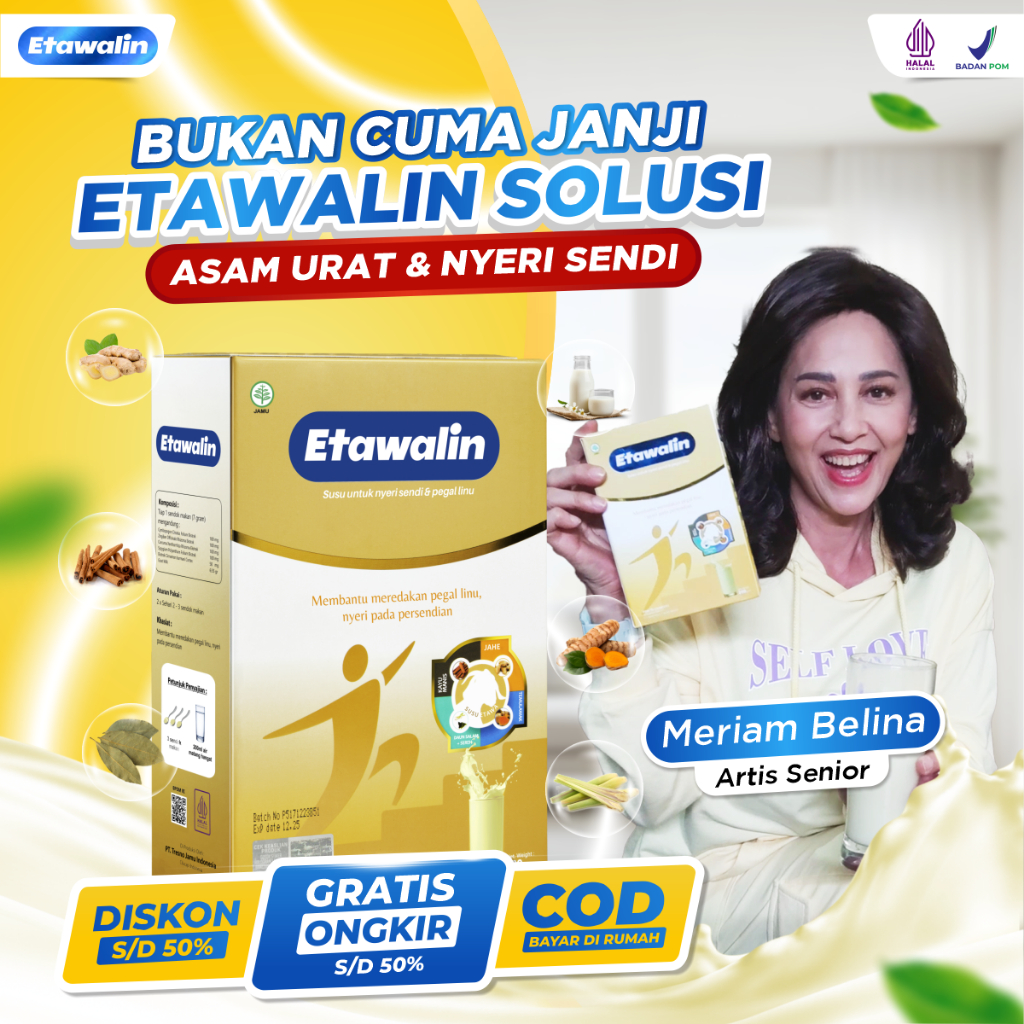 

Etawalin Susu Kambing Etawa 1 Box – Redakan Nyeri Sendi, Asam Urat, Rematik, Pegal Linu – Meningkatkan Kepadatan Tulang & Kesehatan Sendi – Susu Etawa Murni Tanpa Efek Samping – BPOM Halal Resmi, Aman untuk Lansia & Dewasa