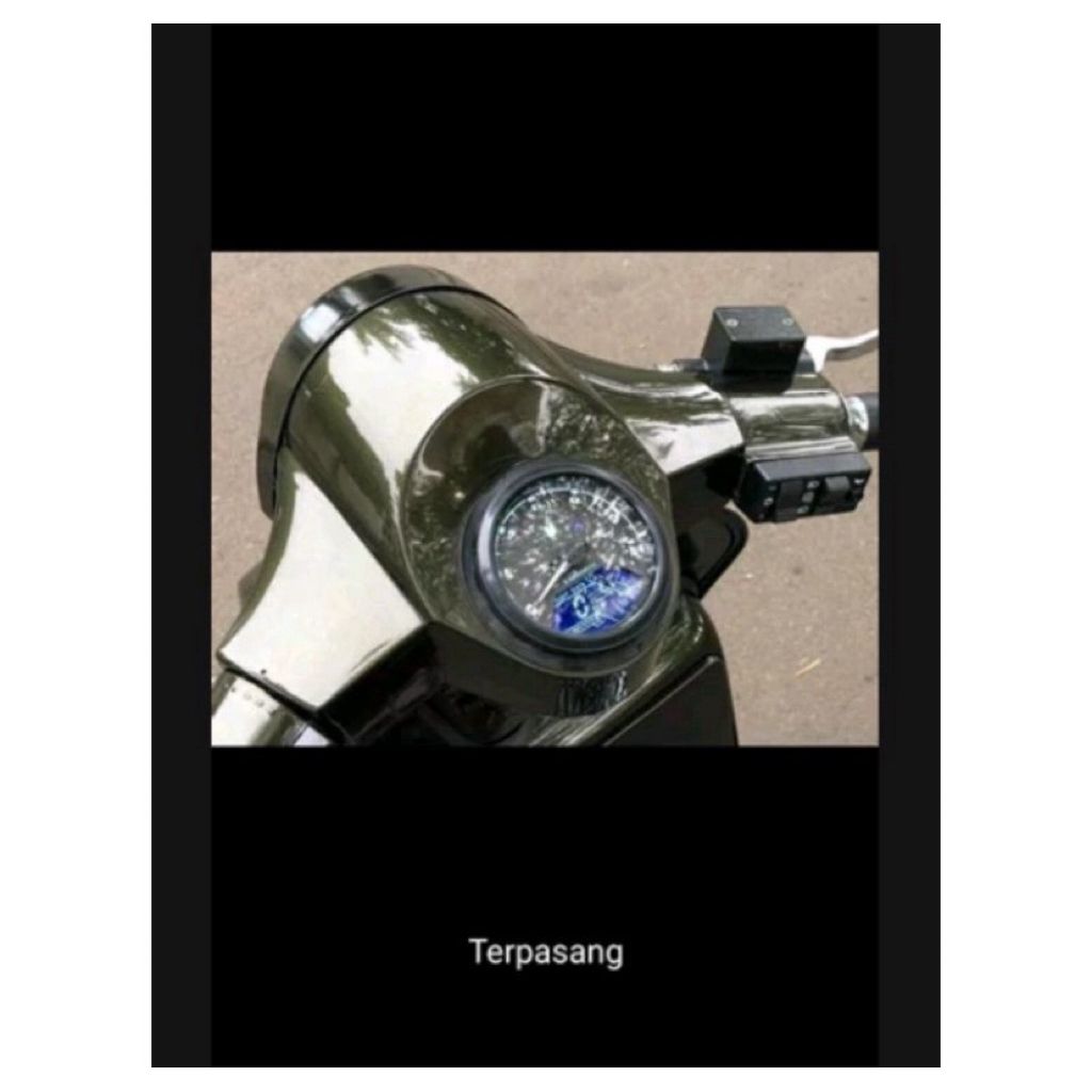 Speedometer vespa new px, px digital custom model babon rpm bagus