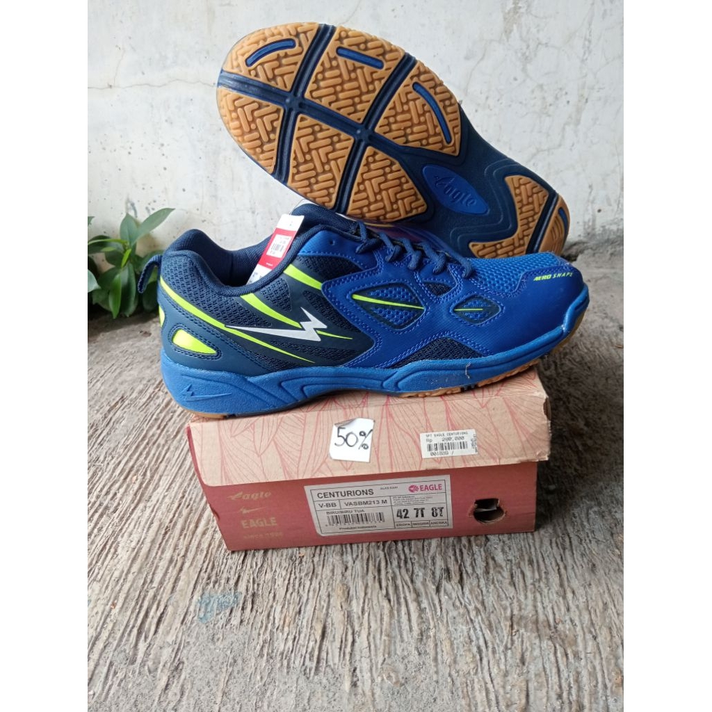 sepatu badminton eagle centurions original obral minus